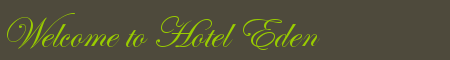 Welcome to Hotel Eden